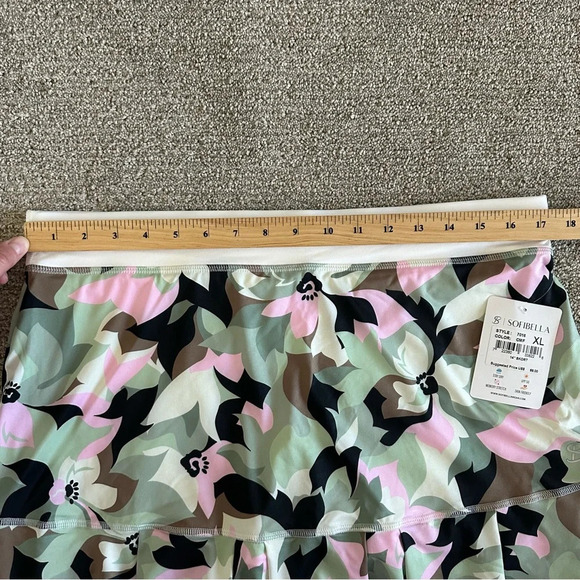 Sofibella UV Colors 14 inch Skirt Camo Floral Size XL - Picture 3 of 7